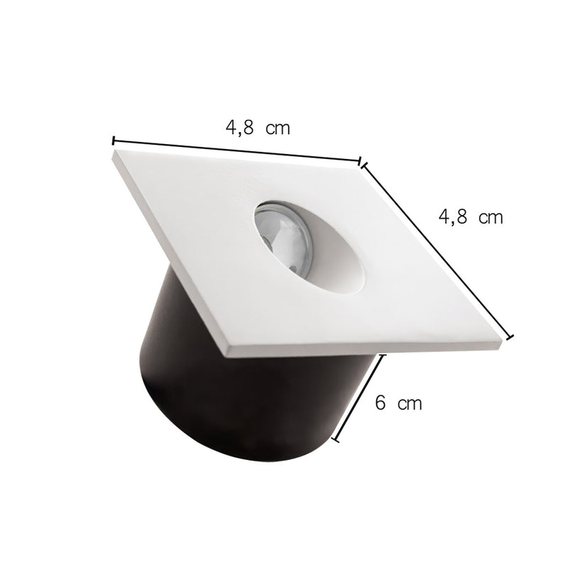 Balizador LED 2W Nano Vision Alumínio 3000K IP65 Opus ST1385
