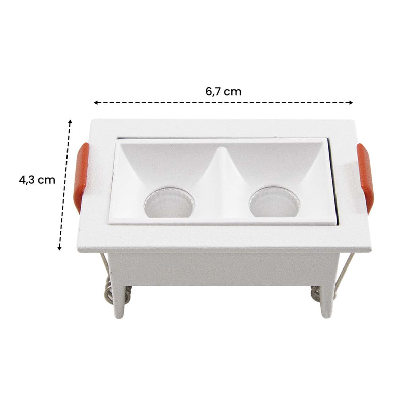 Spot LED Embutir Picco 5W 2700K IRC90 Branco 4892 ST3228