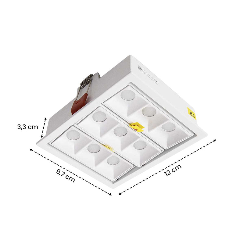 Spot LED Embutir Picco Branco 21W 2700K Focos Orientáveis 4584 ST3228