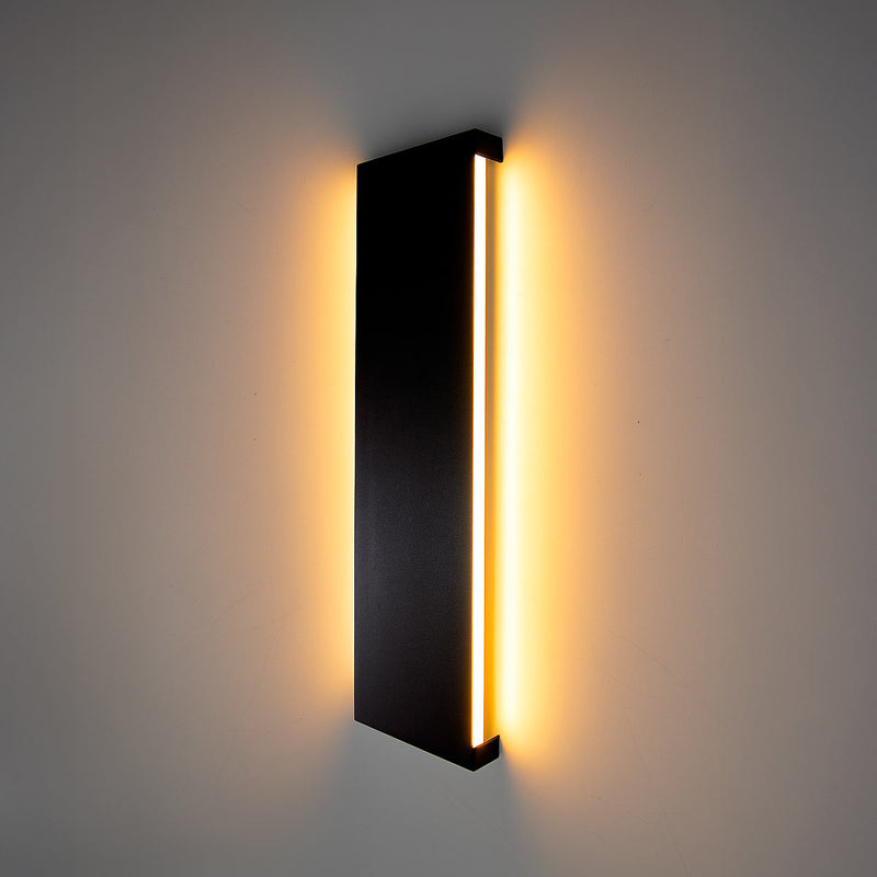 Arandela LED Perfil Flush Wall 24W Luz Quente Bivolt Starlumen ST3233 - Preta