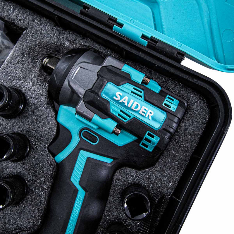Parafusadeira Chave de Impacto 21V S/ Fio 550NM Saider SA0004 + 2 Baterias