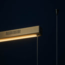 Lustre Pendente LED Origine Dourado 42W Luz Quente Mordeno Anéis Orgânico Bella ST3237