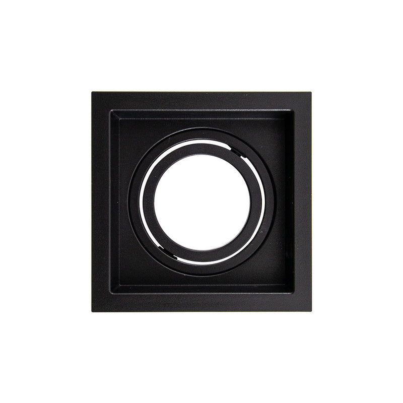 Spot Embutir Loyo Quadrado Preto P/MR16 IP20 Policarbonato 6821 Nordecor ST3235