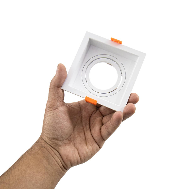 Spot Embutir Loyo Quadrado Branco P/ PAR20 IP20 Policarbonato 6826 Nordecor ST3235