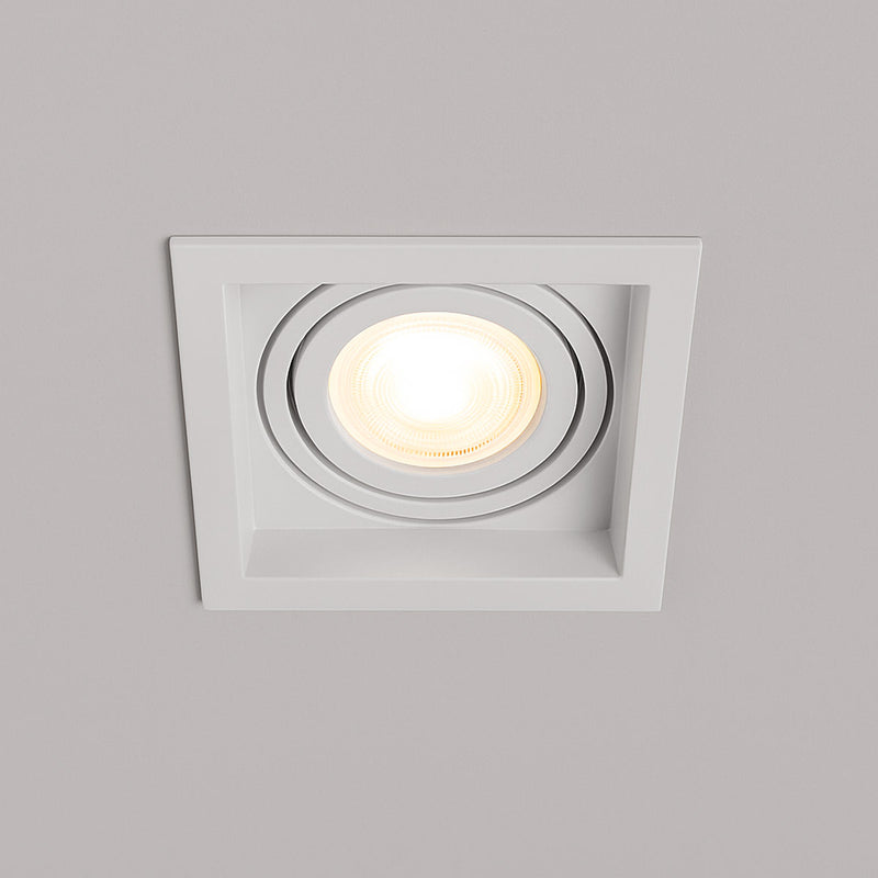 Spot Embutir Loyo Quadrado Branco P/ PAR20 IP20 Policarbonato 6826 Nordecor ST3235