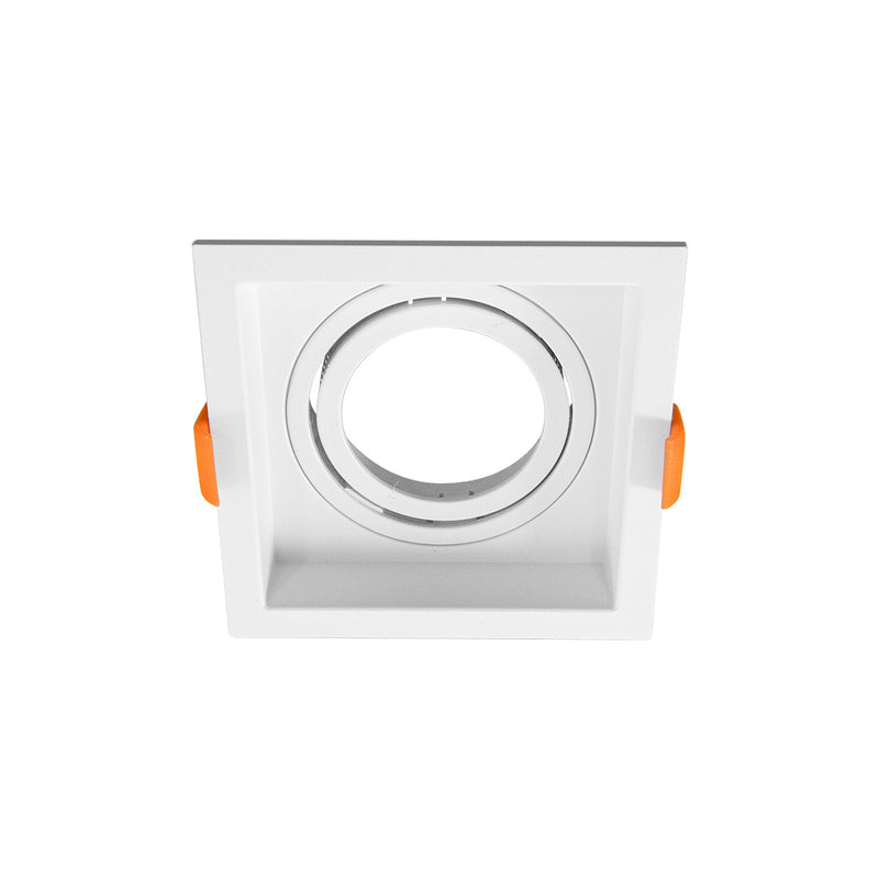 Spot Embutir Loyo Quadrado Branco P/ PAR20 IP20 Policarbonato 6826 Nordecor ST3235