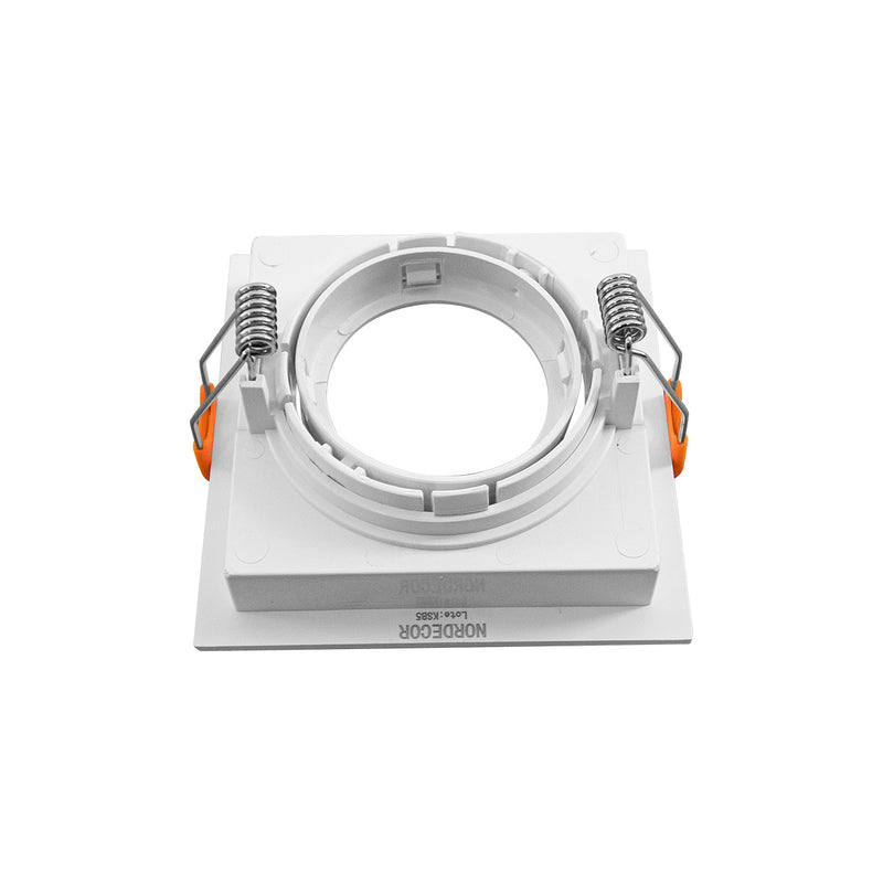 Spot Embutir Loyo Quadrado Branco P/ PAR20 IP20 Policarbonato 6826 Nordecor ST3235