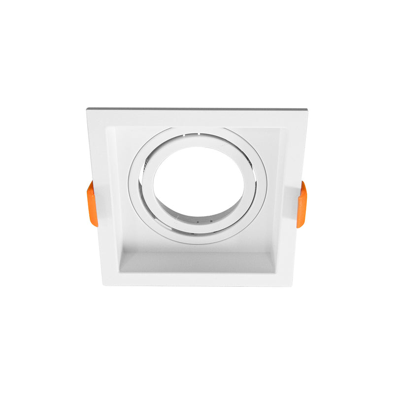 Spot Embutir Loyo Quadrado Branco P/MR16 IP20 Policarbonato 6820 Nordecor ST3235