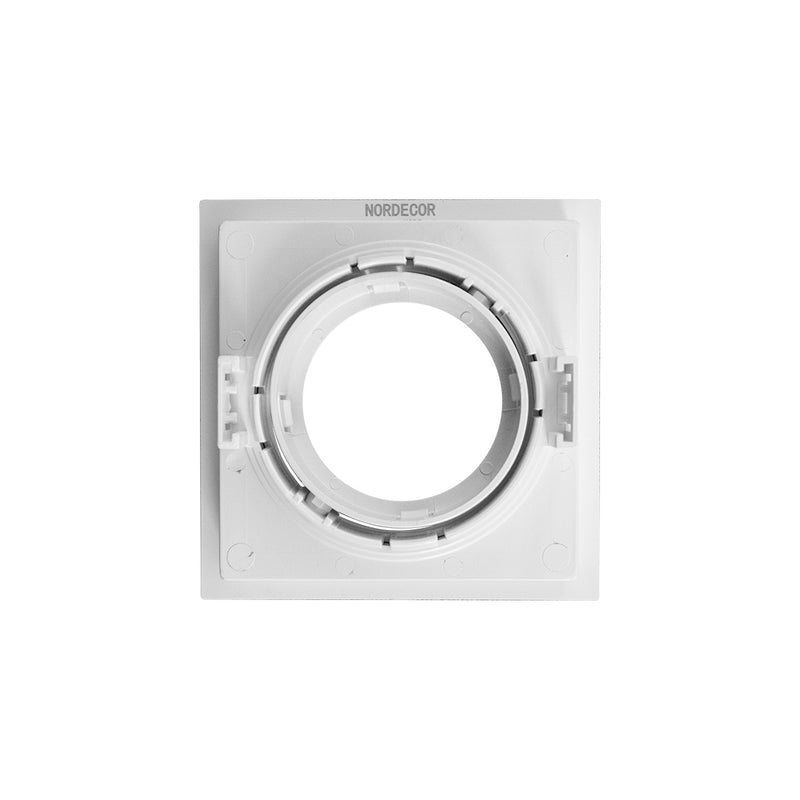 Spot Embutir Loyo Quadrado Branco P/MR16 IP20 Policarbonato 6820 Nordecor ST3235