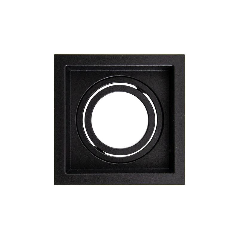 Spot Embutir Loyo Quadrado Preto P/ PAR20 IP20 Policarbonato 6827 Nordecor ST3235