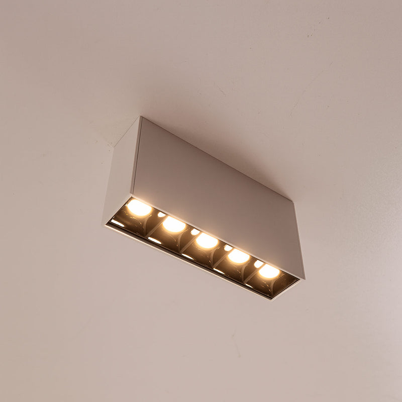 Luminária Spot LED Sobrepor Soul 5 Focos 10W Luz Amarela OPUS ST3050