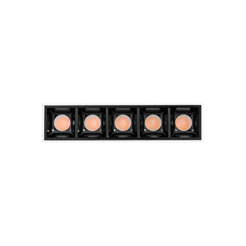 Luminária Spot LED Sobrepor Soul 5 Focos 10W Luz Amarela OPUS ST3050