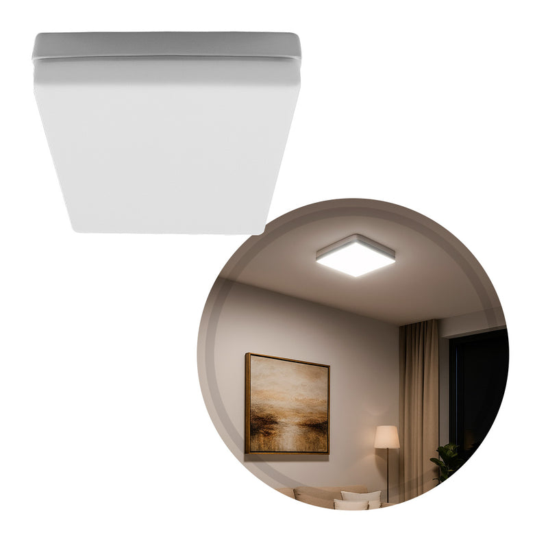 Painel Plafon LED Frameless Sobrepor 36W Quadrado Efeito Infinito Taschibra ST3245