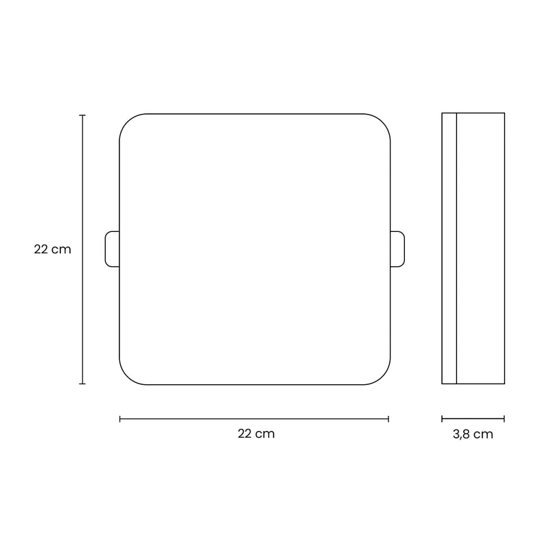 Painel Plafon LED Frameless Sobrepor 36W Quadrado Efeito Infinito Taschibra ST3245