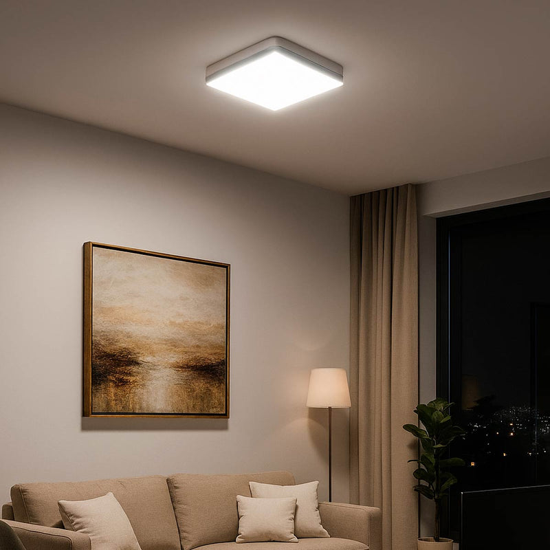 Painel Plafon LED Frameless Sobrepor 36W Quadrado Efeito Infinito Taschibra ST3245