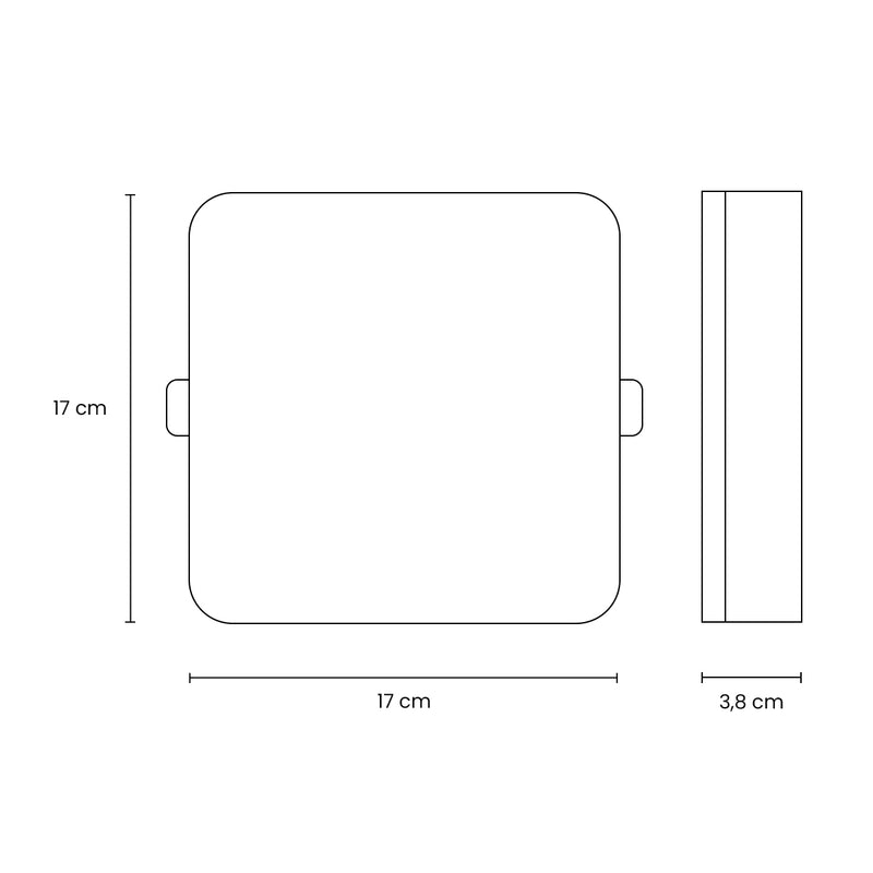 Painel Plafon LED Frameless Sobrepor 24W Quadrado Efeito Infinito Taschibra ST3245