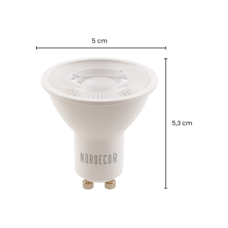 Lâmpada LED Sof MR16 4,8W GU10 3000K IRC95 Bivolt 1120 Nordecor ST2277