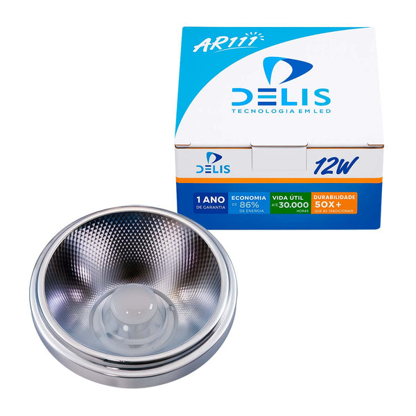 Lâmpada LED Módulo AR111 12W 2700k 15° Econômica DS4120 Delis ST3246