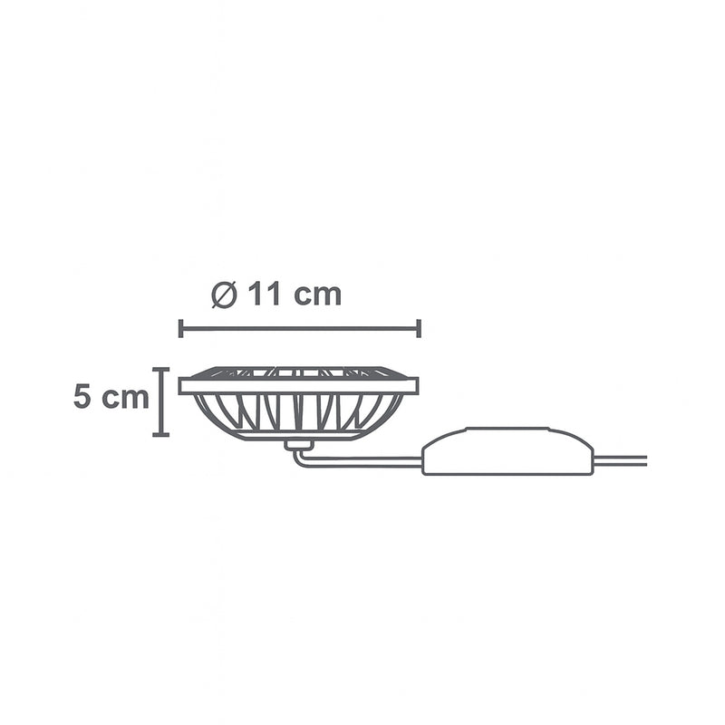 Lâmpada LED Módulo AR111 12W 2700k 15° Econômica DS4120 Delis ST3246