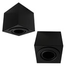 Spot Plafon Box 1 Foco E27 Alumínio Sobrepor Moderna Starlumen ST3236 - Preto