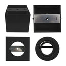 Spot Plafon Box 1 Foco E27 Alumínio Sobrepor Moderna Starlumen ST3236 - Preto