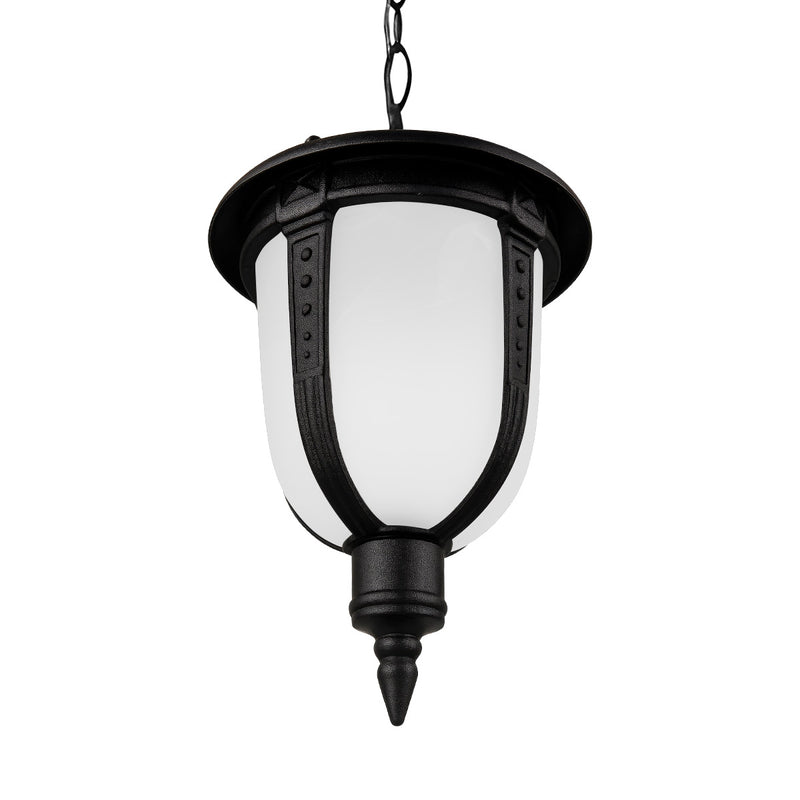 Pendente Colonial Toulouse Class Preto C/ Vidro Tipo Murano AC210T ST3002