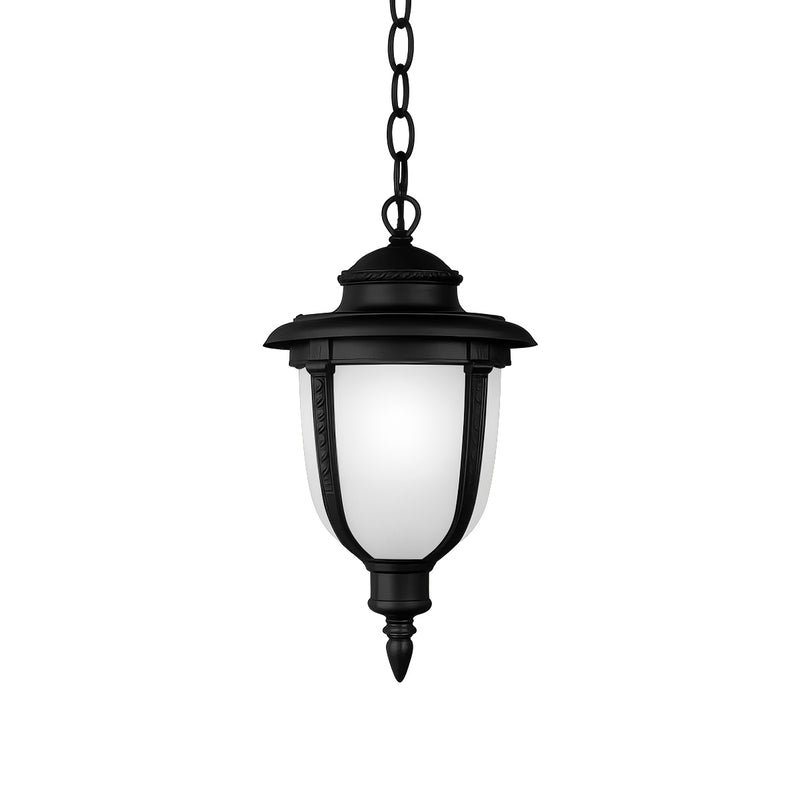 Pendente Colonial Toulouse Class Preto C/ Vidro Tipo Murano AC210T ST3002