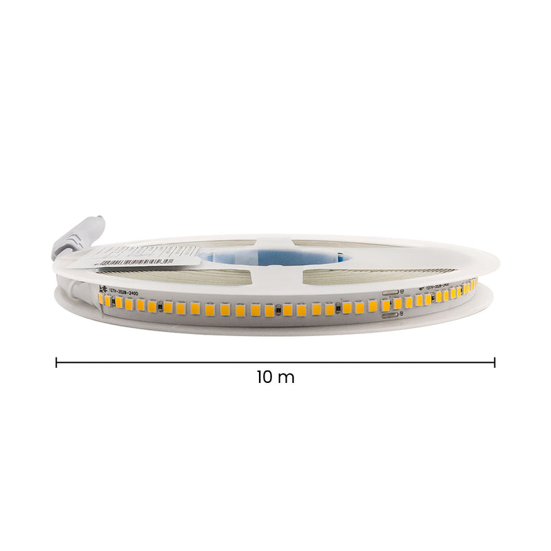 Fita LED 12V 20lm/m 24W/m 3000K IP44 240LED/m 10metros SMD 2835 ST3143