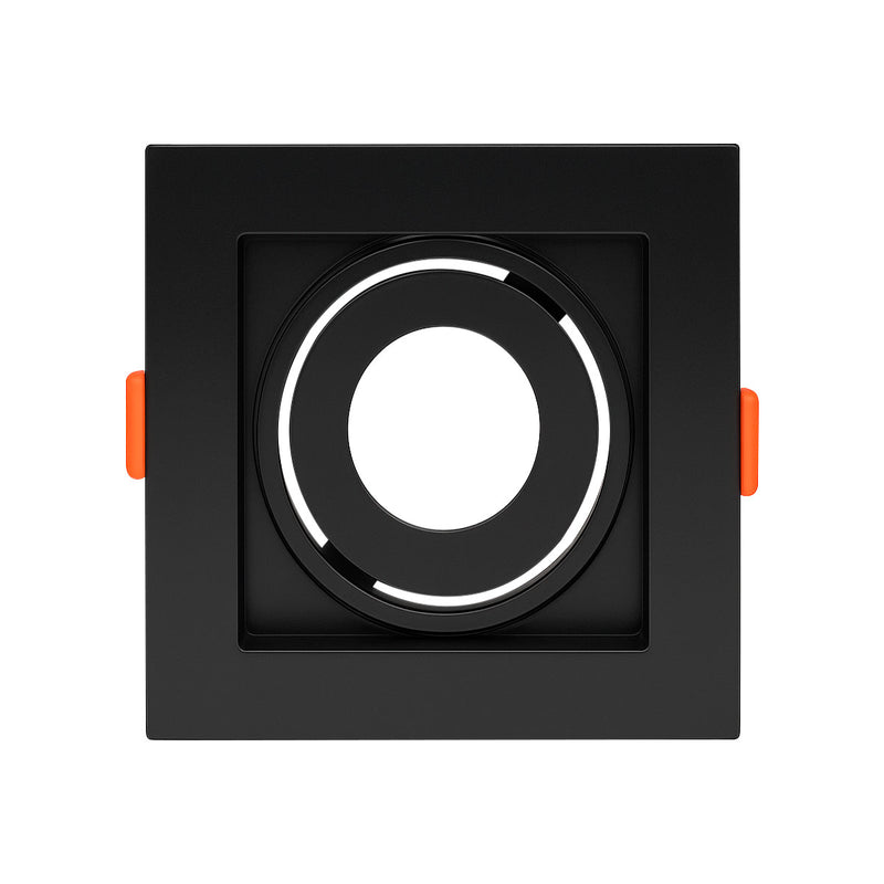 Spot Embutir Quadrado Recuado Foco Orientável ABS p/ MR11 GU10 Delis ST3249