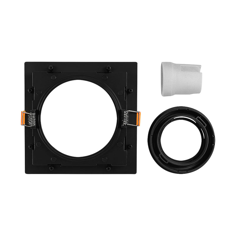 Spot Embutir Quadrado Recuado Foco Orientável ABS p/ PAR20 E27 Delis ST3249