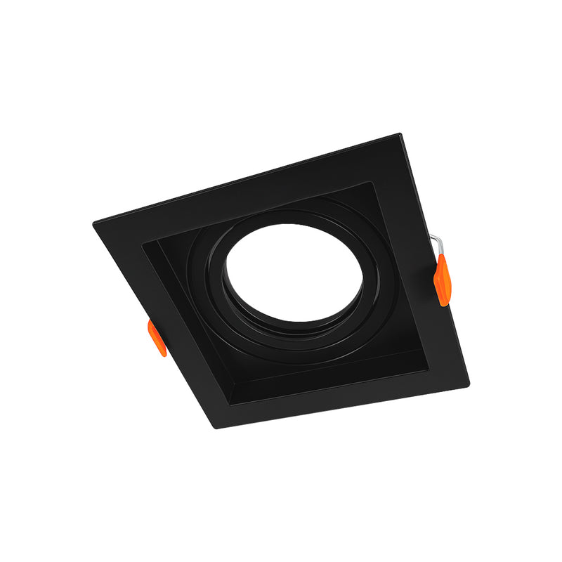 Spot Embutir Quadrado Recuado Foco Orientável ABS p/ PAR20 E27 Delis ST3249