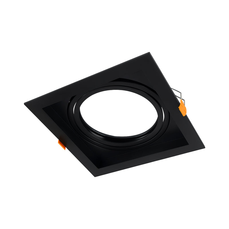 Spot Embutir Quadrado Recuado Foco Orientável ABS p/ AR111 GU10 Delis ST3249