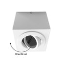 Spot Plafon Box 1 Foco E27 Alumínio Sobrepor Moderna Starlumen ST3236 - Branco