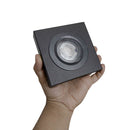 Spot Luminária Slim Sobrepor Teto Beiral Alumínio LED 7W Luz Quente Externo ST3250