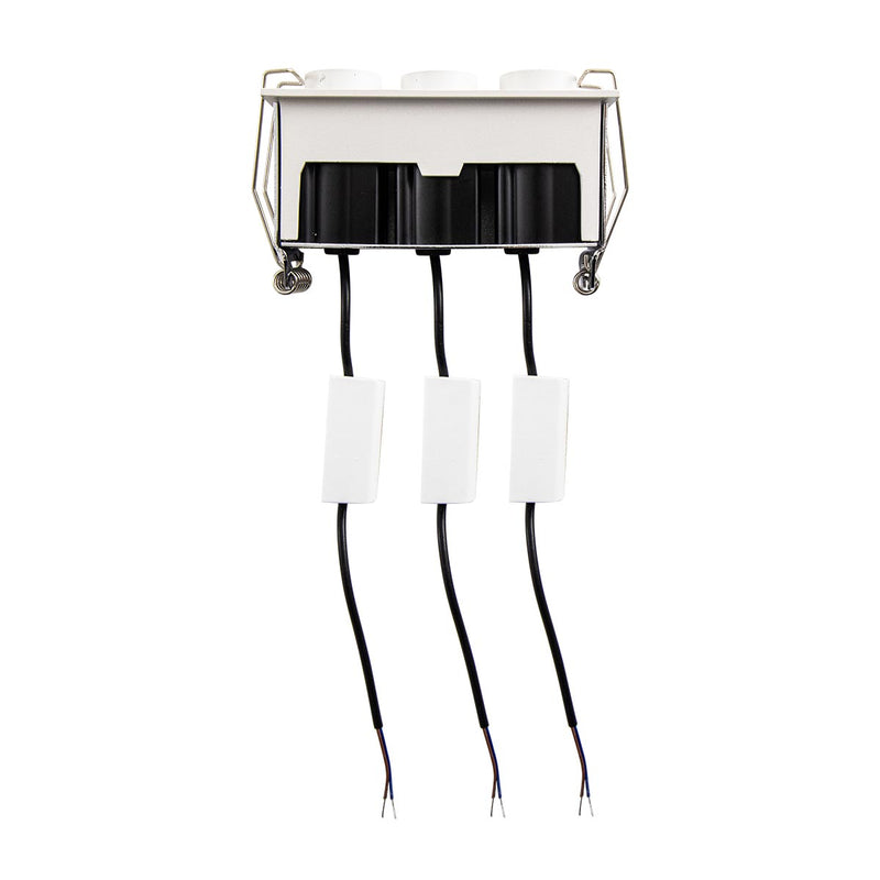 Spot LED Embutir Kawi Retrátil Triplo 6W 3000K IP20 IRC90 Nordecor ST3225