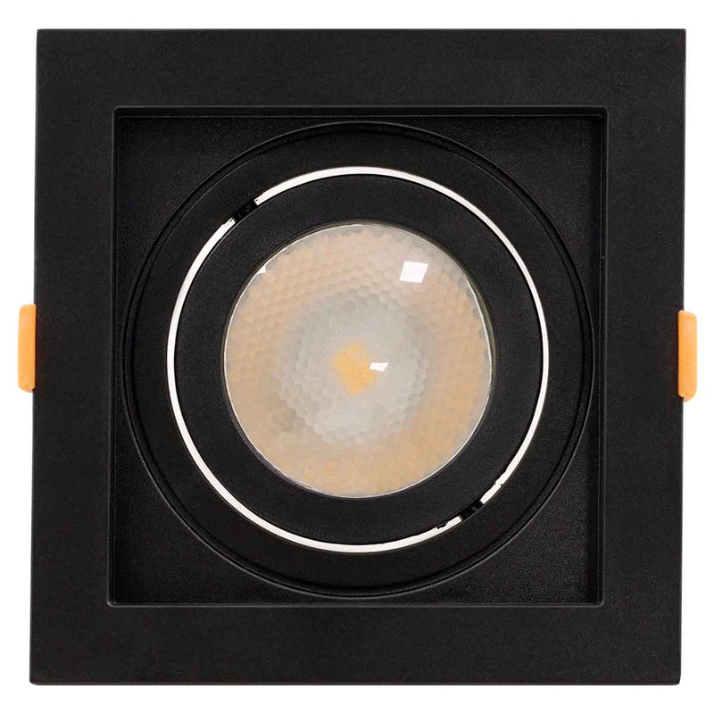 Spot de Embutir FLEA Quadrado Preto 1xE27 P/ Lâmpada PAR20 Nordecor 6191 ST3104