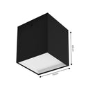 Spot Luminária LED Sobrepor 12W Luz Quente IRC90 Moderno Delis ST3257 - Preto