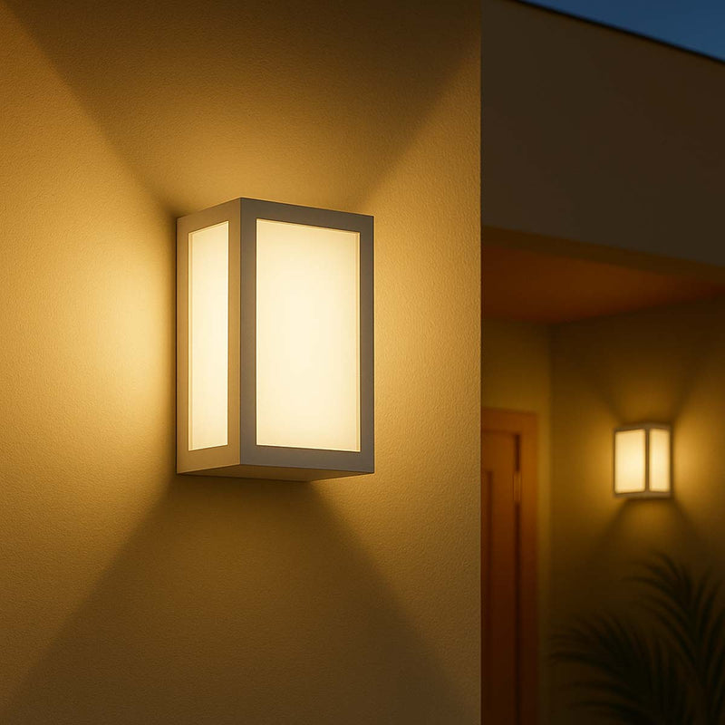 Arandela Luminária Vitra 3 Vidros Fosco Externa 1xE27 Starlumen ST2953