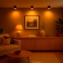 Spot Luminária LED Sobrepor 12W Luz Quente IRC90 Moderno Delis ST3257 - Preto