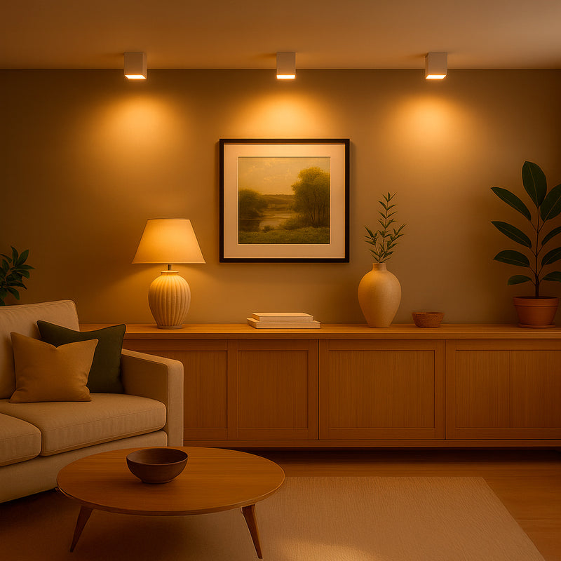 Spot Luminária LED Sobrepor 12W Luz Quente IRC90 Moderno Delis ST3257 - Branco