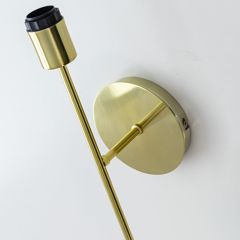 Arandela Torch Dourado com Cúpula Branca P/ E27 Bulbo Spotline ST2930