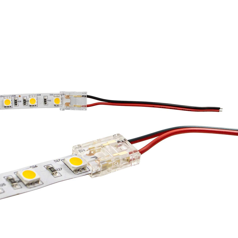 Kit Emenda Com Cabo c/ 10 Unidades de Policarbonato p/ Fita LED 8 ou 10 mm Opus ST3084