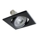 Spot Plafon Embutir Quadrado Light Orientavel em Aluminio p/ LED PAR20 E27 ST2999-Spots-Starlumen