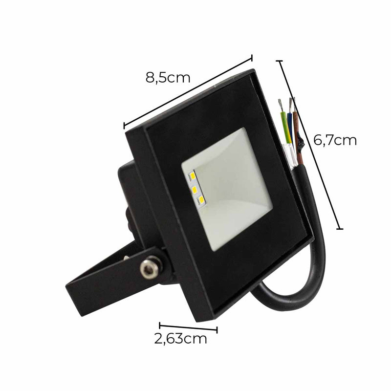 Refletor LED 10W 120° Branco Frio 6000k 9514 (Sem Sensor) Gaya ST2098