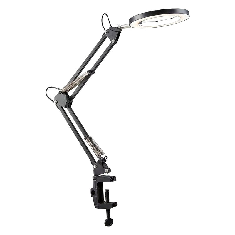 Abajur LED Nordecor Ring Light de Mesa 7W 3000K Preto 2407 MB LED ST3010