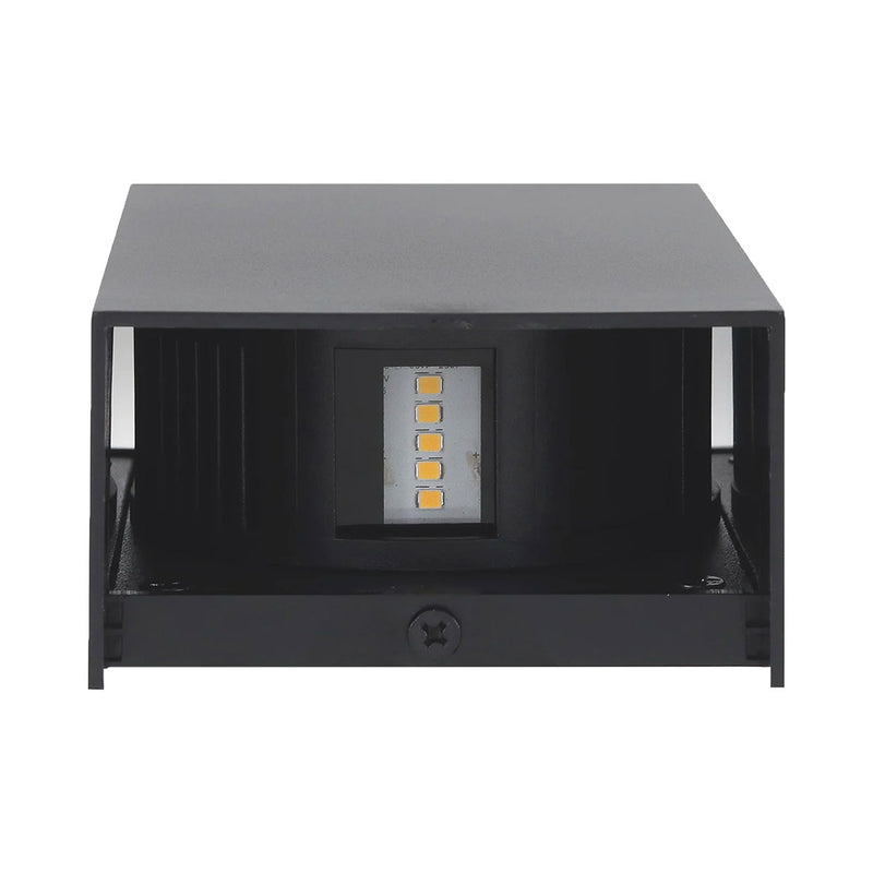Arandela Magik Facho Duplo Ajustáveis Preta LED 10W 3000K IP65 GAYA ST2956