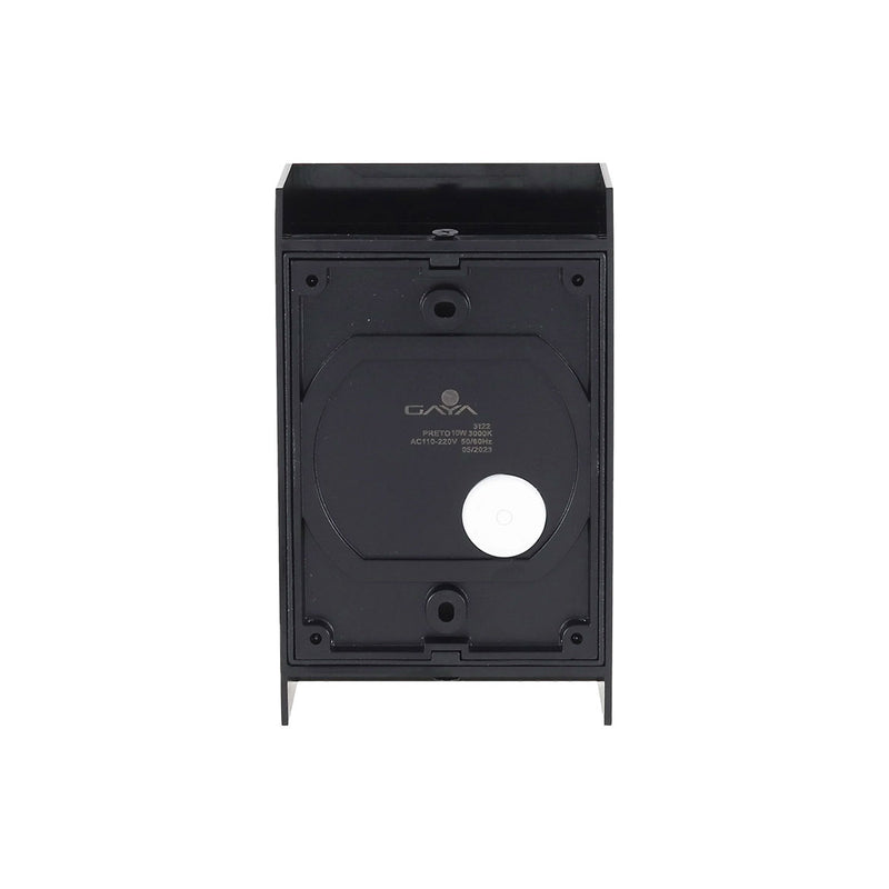 Arandela Magik Facho Duplo Ajustáveis Preta LED 10W 3000K IP65 GAYA ST2956