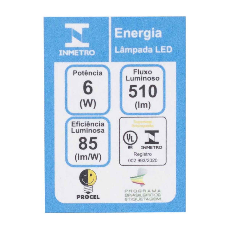 Lâmpada LED PAR20 6W Cristal 36° Em Termoplástico Base E27 Save Energy ST3095