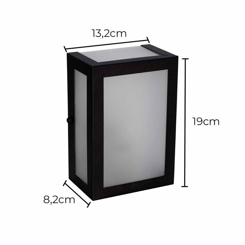 Arandela 5 Vidros Liso Alumínio P/ E27 Externo e Interno ST2777-Starlumen-