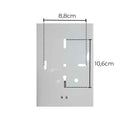 Arandela 5 Vidros Liso Alumínio P/ E27 Externo e Interno ST2777-Starlumen-